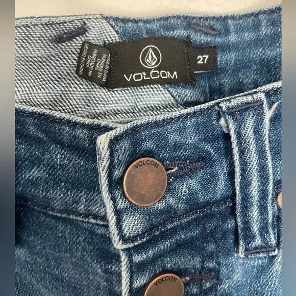 Volcom Jeans | Volcom Super Stoned Skinny High Rise Jeans Women’s Size 27 - Picture 6 of 13